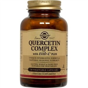 Solgar Quercetin Complex With Ester-C Plus, 50 Vegetable Capsules