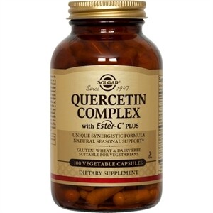 Solgar Quercitin Complex With Ester-C Plus, 100 Vegetable Capsules