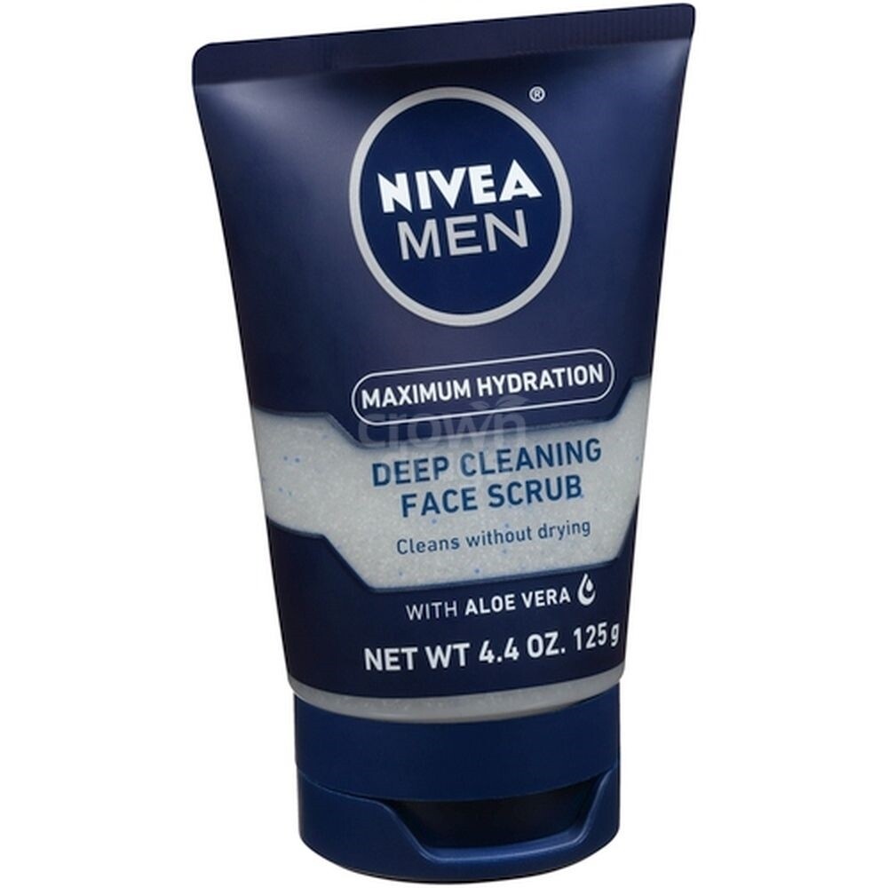 Nivea Men Deep Cleansing Face Scrub With Aloe Vera, 4.4 Oz