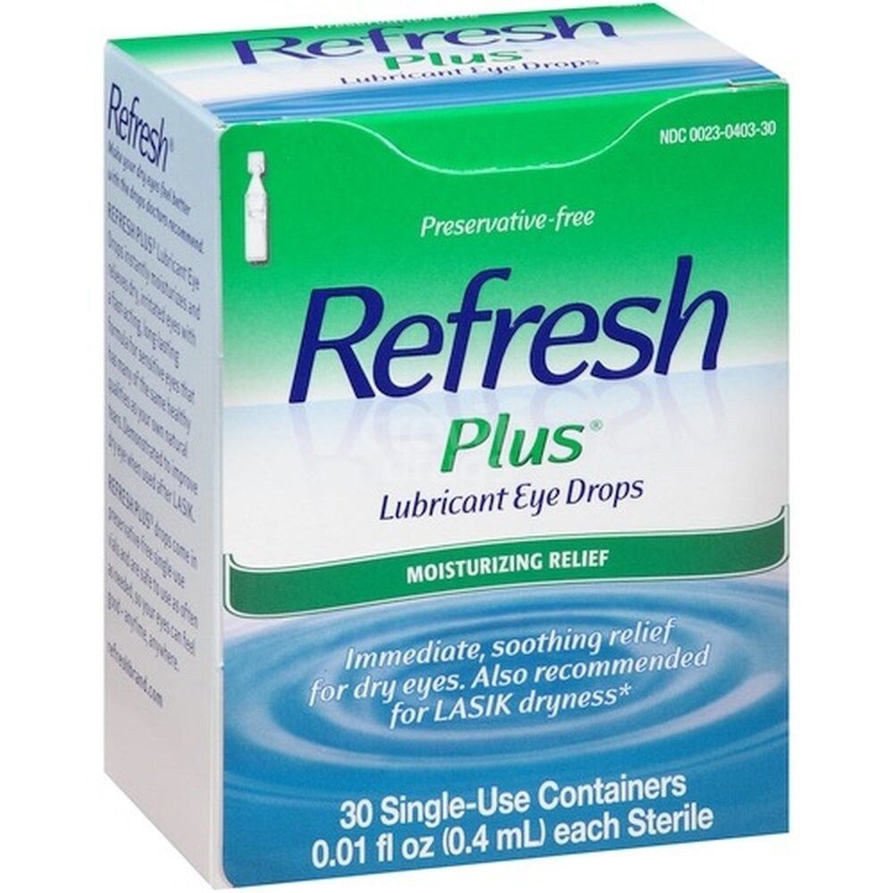 Refresh Plus Lub Eye Drops, 30 Ct