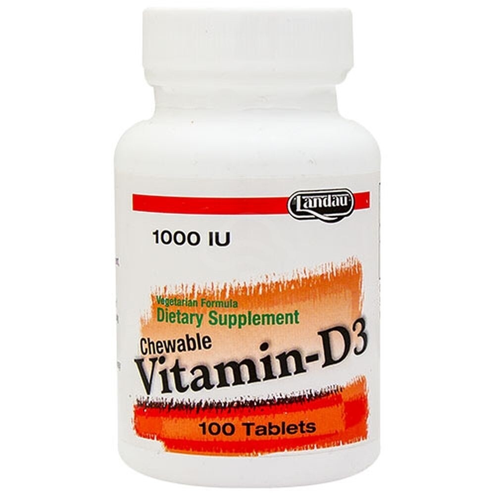 Landau  Chewable Vitamin-D3, 100 Tablets