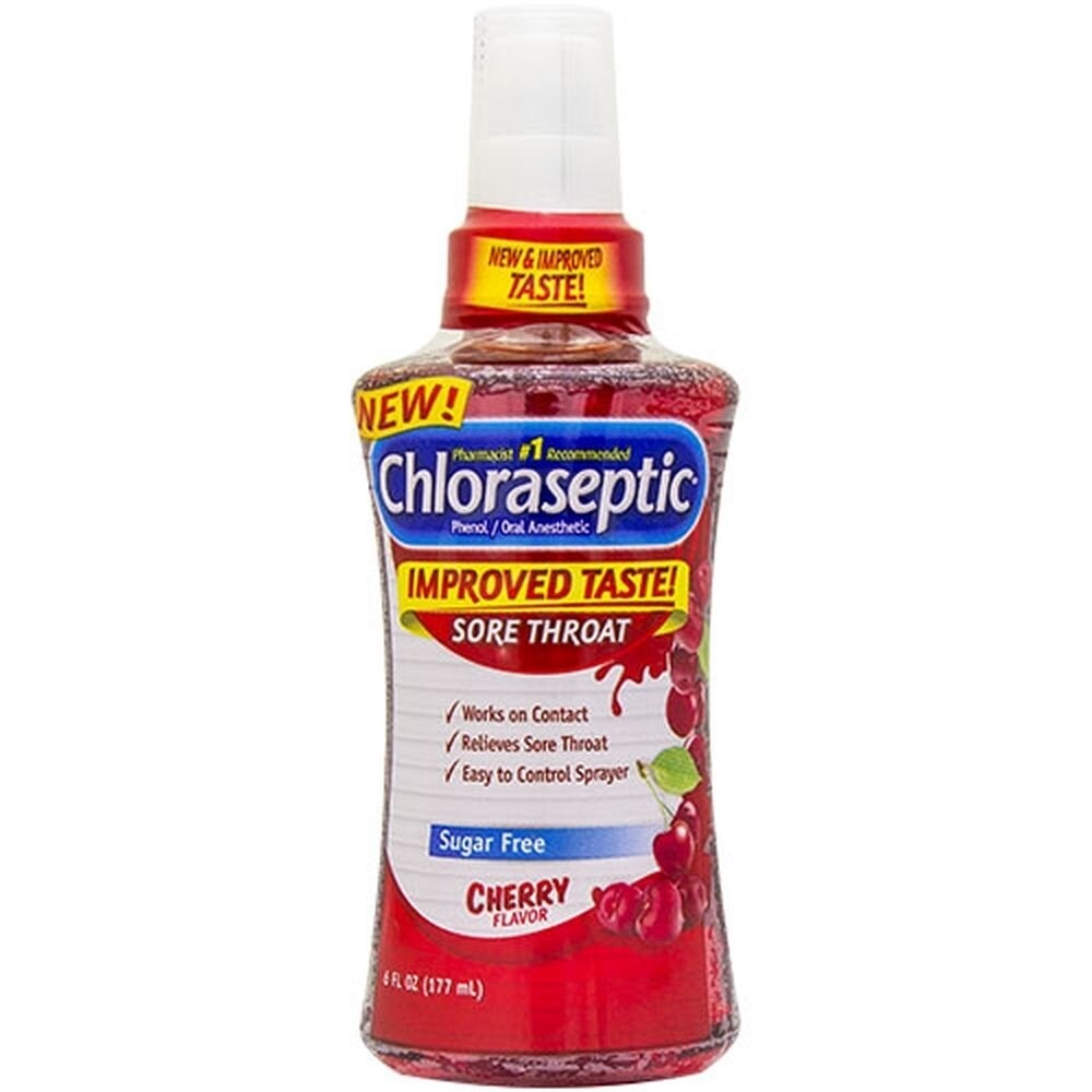 Chloraseptic Sore Throat Real Relief, Real Fast Sugar Free Cherry, 6 Fl oz